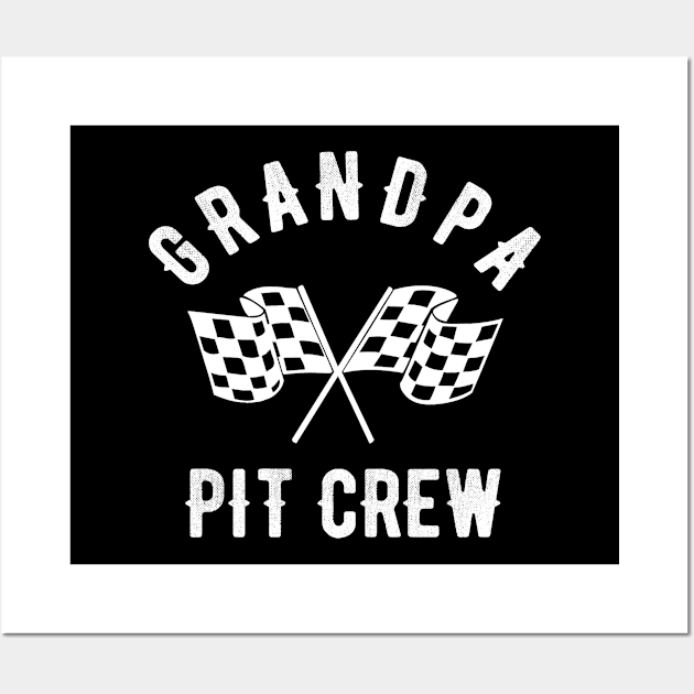 Grandpa Birthday Pit Crew Party Wall Art by OriginalGiftsIdeas